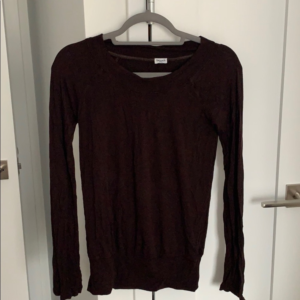 Splendid brown long sleeve shirt
